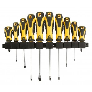 Set de 10 tournevis Perel HSET10 Set de 10 tournevis Perel HSET10