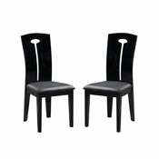 Chaise en polyuréthane noir - Lot de 2 SKELETON Chaise en polyuréthane noir - Lot de 2 SKELETON