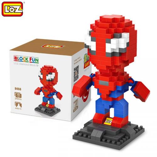 LOZ 240PCS L - 9456 Présent Superhero Spiderman bâtiment de Noël Bloquer jouet 