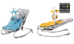 Transat 3 en 1 vibrant et musical Felio de Kinderkraft