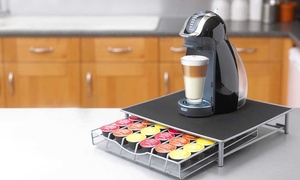 Support avec tiroir pour machine à café