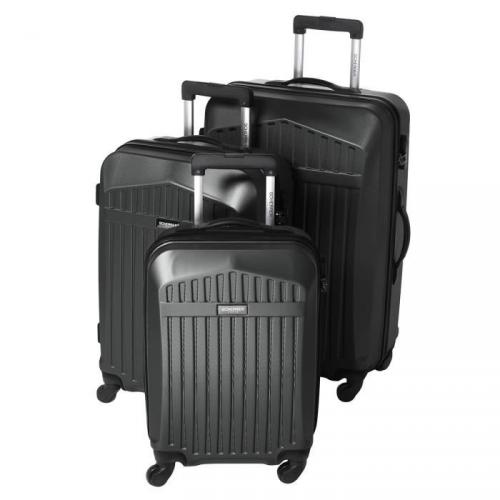 JEAN-LOUIS SCHERRER NOIR 3 valises trolley 4 roues JEAN-LOUIS SCHERRER NOIR 3 valises trolley 4 roues