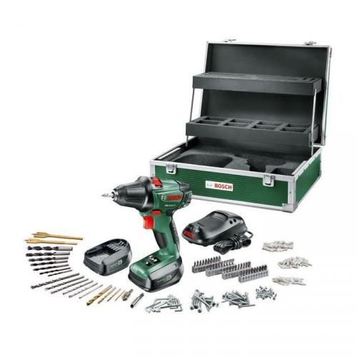 BOSCH Perceuse visseuse sans fil PSR14,4 LI-2 plus 2 batteries lithium plus 241 accessoires BOSCH Perceuse visseuse sans fil PSR14,4 LI-2 plus 2 batteries lithium plus 241 accessoires