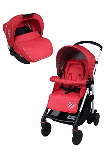 BAMBIKID Duo Poussette avec 4 Roues