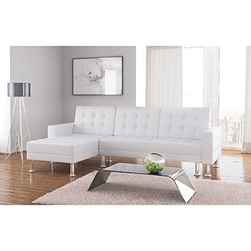 BALTIMORE canapé angle convertible blanc PU BALTIMORE canapé angle convertible blanc PU