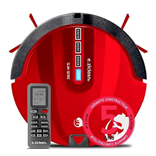 Aspirateur robot E.ZICLEAN ultra slim red + Aspirateur robot E.ZICLEAN ultra slim red +