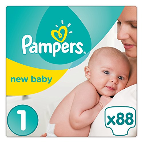 Pampers - New Baby - Couches Taille 1 &lpar; 2-5 kg&rpar; - Pack G&eacute;ant &lpar;x88 couches&rpar;