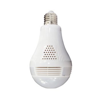 Nouveau HD Fish eye WiFi Cam&eacute;ra Vue Panoramique 360 degr&eacute;s ip cam&eacute;ra Lampe de s&eacute;curit&eacute; &Agrave; Domicile cam&eacute;ra VR 360 mini Cam&eacute;ra sans fil 1&period;3mp 960 p