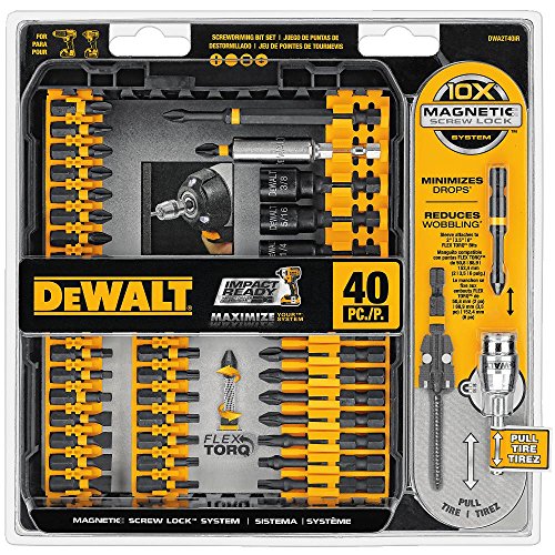 DEWALT DWA2T40IR IMPACT READY FlexTorq Screw Driving Set, 40-Piece by DEWALT DEWALT DWA2T40IR IMPACT READY FlexTorq Screw Driving Set, 40-Piece by DEWALT