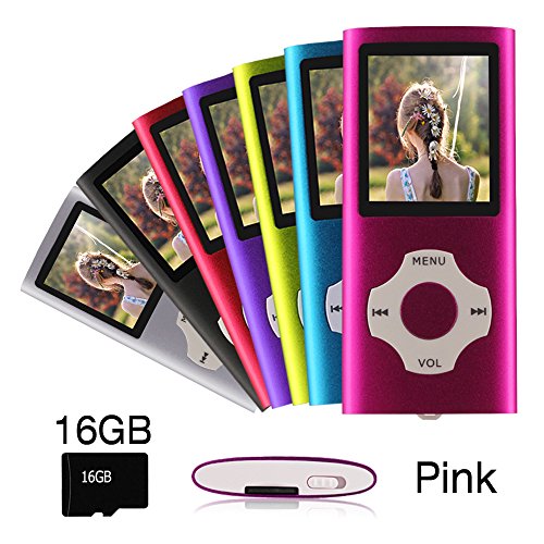 Ueleknight Lecteur MP3 Lecteur MP4 avec une carte MicroSD de 16G,lecteur de musique numérique portable également utilisé comme Voice Record/FM-Radio/Vidéo,1.8 pouces écran LCD Lecteur-Rose Ueleknight Lecteur MP3 Lecteur MP4 avec une carte MicroSD de 16G,lecteur de musique numérique portable également utilisé comme Voice Record/FM-Radio/Vidéo,1.8 pouces écran LCD Lecteur-Rose