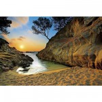 Puzzle 2000 pièces - Coucher de soleil sur la Costa Brava, Espagne Trefl
