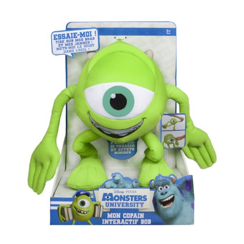 Monstres Academy - 6019726 - Peluche interactive Bob 30 cm