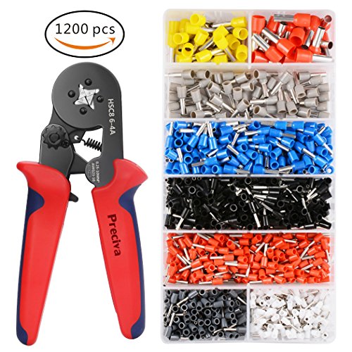 Pince à Sertir, 1200 Boîtes à Bornes Sertir Isolées, Preciva Pince à Sertir, Cosse Electrique, Câble de Cosses 0,25 - 10,00 mm², Pince Electricien, Presse Pinces Outils, Pinces Outils Pince à Sertir, 1200 Boîtes à Bornes Sertir Isolées, Preciva Pince à Sertir, Cosse Electrique, Câble de Cosses 0,25 - 10,00 mm², Pince Electricien, Presse Pinces Outils, Pinces Outils