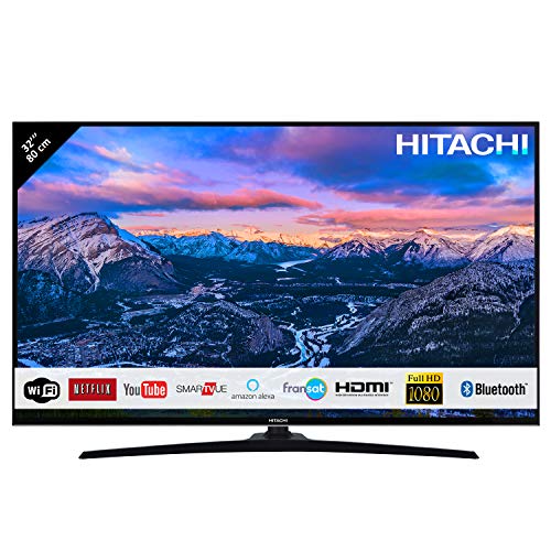 Téléviseur HITACHI 32HE4000 32" (80cm) 16/9 Full HD 1080p / Smart TV/Netflix / Youtube/WiFi / 3 HDMI/FRANSAT / USB/Alexa / Bluetooth Téléviseur HITACHI 32HE4000 32" (80cm) 16/9 Full HD 1080p / Smart TV/Netflix / Youtube/WiFi / 3 HDMI/FRANSAT / USB/Alexa / Bluetooth