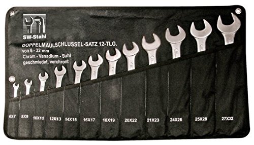 SW-Stahl 00312L Jeu de clés mixtes à fourche 12 pièces 6-32 mm SW-Stahl 00312L Jeu de clés mixtes à fourche 12 pièces 6-32 mm