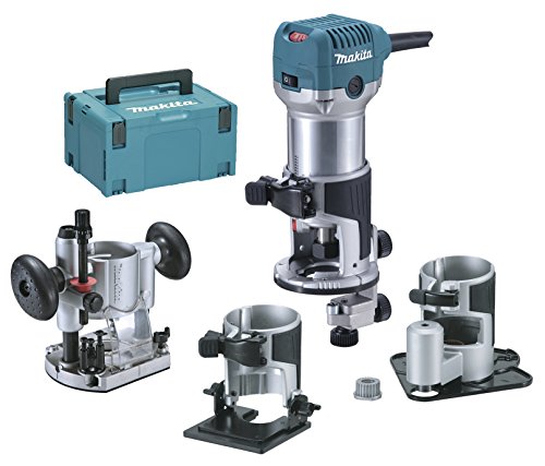 Makita RT0700CX3J Makpac Effleureuse/défonceuse multifonctions + accessoires + coffret 8 mm 710W Makita RT0700CX3J Makpac Effleureuse/défonceuse multifonctions + accessoires + coffret 8 mm 710W