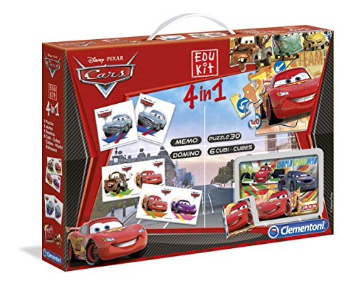 Clementoni - 13779 - Jeu Éducatif et Scientifique - Edukit 4 en 1 - Cars 2 Clementoni - 13779 - Jeu Éducatif et Scientifique - Edukit 4 en 1 - Cars 2