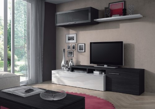 Meuble TV mural 200 cm blanc/gris Nexus Meuble TV mural 200 cm blanc/gris Nexus