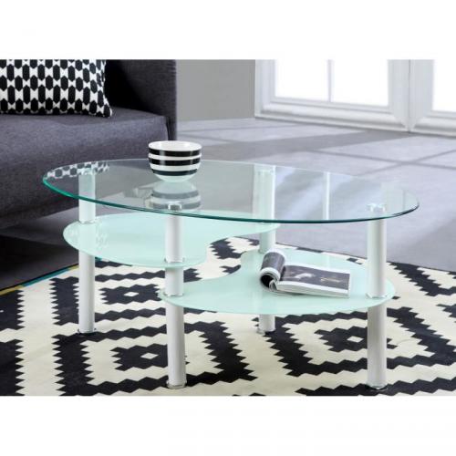 silva table basse en verre blanc silva table basse en verre blanc