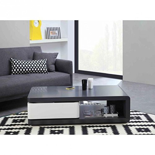 TURNING Table basse 120 cm noir/blanc TURNING Table basse 120 cm noir/blanc