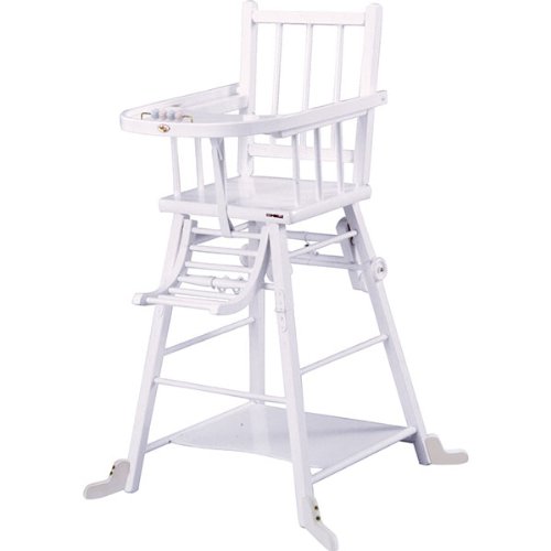 COMBELLE - CHAISE HAUTE TRANSFORMABLE LAQUE BLANC COMBELLE - CHAISE HAUTE TRANSFORMABLE LAQUE BLANC