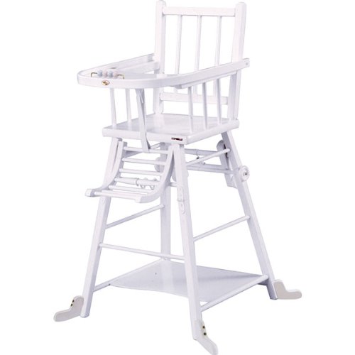 COMBELLE - CHAISE HAUTE TRANSFORMABLE LAQUE BLANC