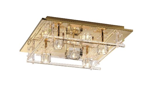 LeuchtenDirekt 50365-10 Kemal Lustre Halogène 50 x 50 x 15 cm