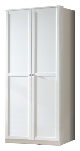 Wimex Armoire à vêtements Mika I - Blanc alpin - 95 cm - 2 portes