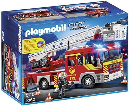 PLAYMOBIL 5362 Fire Engine Ladder Play Set by ToyCenter