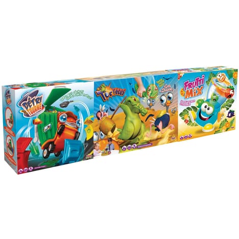 SPLASH TOYS Coffret de 3 jeux - Détritourne, Toc têtes et Frutti mix