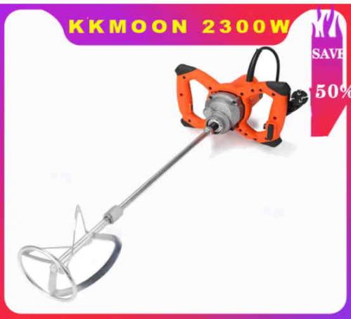Mélangeur de plâtre / ciment 6 vitesses 2300W KKMOON Mélangeur de plâtre / ciment 6 vitesses 2300W KKMOON