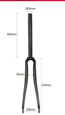 Fourche 700C pour vélo de route Lixada 28.6mm