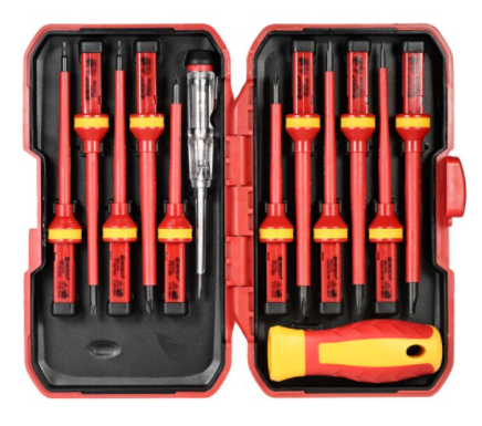 13 pi&egrave;ces 1000V variable isol&eacute; tournevis