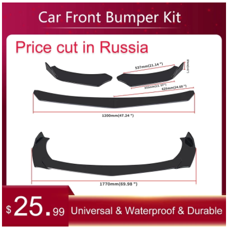 Kit de s&eacute;parateur de pare-choc avant