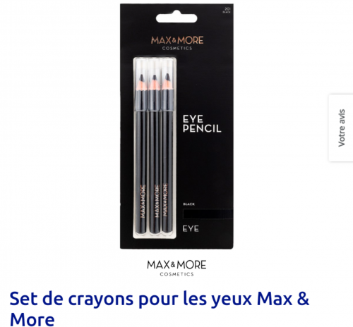 Set de crayons pour les yeux Max & More