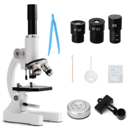 Microscope optique monoculaire 64X-2400X