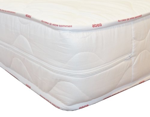 Abeil 15000000435 Matelas AB100 Dureté Moyenne Déhoussable Blanc 90 x 190 cm