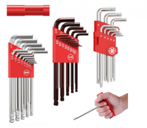 Meterk Kit de cl&eacute; Allen 35 Pcs