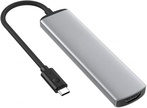 6-en-1 Hub USB-C Multiport en Aluminium