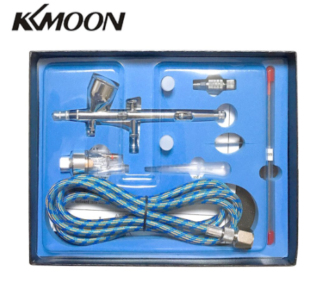 KKmoon   Kit d'aérographe à double Action