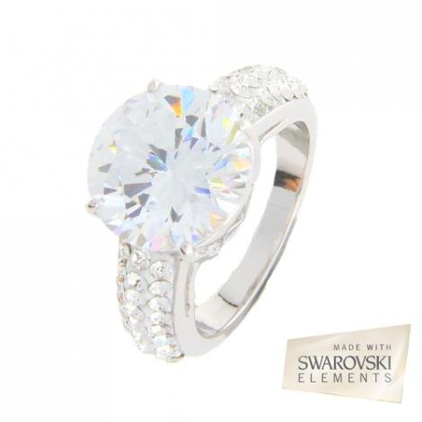 SWAROVSKI ELEMENTS - CRYSTAL COLOR - BAGUE SOLITAIRE MON AMOUR CRYSTAL SWAROVSKI ELEMENTS - FABRIQUE EN FRANCE SWAROVSKI ELEMENTS - CRYSTAL COLOR - BAGUE SOLITAIRE MON AMOUR CRYSTAL SWAROVSKI ELEMENTS - FABRIQUE EN FRANCE