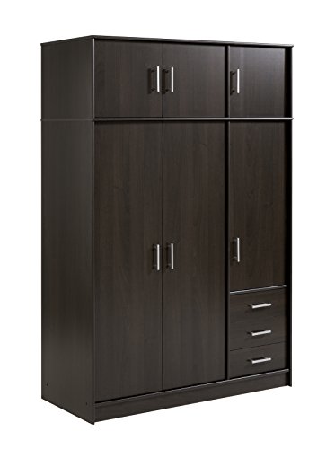 Max 6083RAPT Armoire avec 6 Portes/3 Tiroirs Café 129,7 x 55 x 194,7 cm