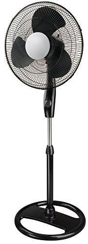Honeywell HS216E Ventilateur sur Pied Oscillant Noir/Chrome