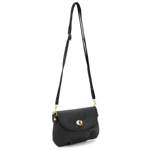 Anladia Petit Sac à Main Epaule Bandoulière Type Besace Grainé pr Femme Fille Noir Anladia Petit Sac à Main Epaule Bandoulière Type Besace Grainé pr Femme Fille Noir