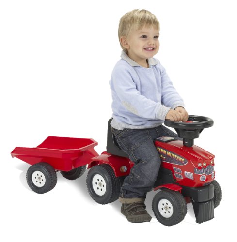 Falk - 1080B - Vélo et Véhicule pour Enfant - Porteur Tracteur - Farm Mustang 350S et Remorque