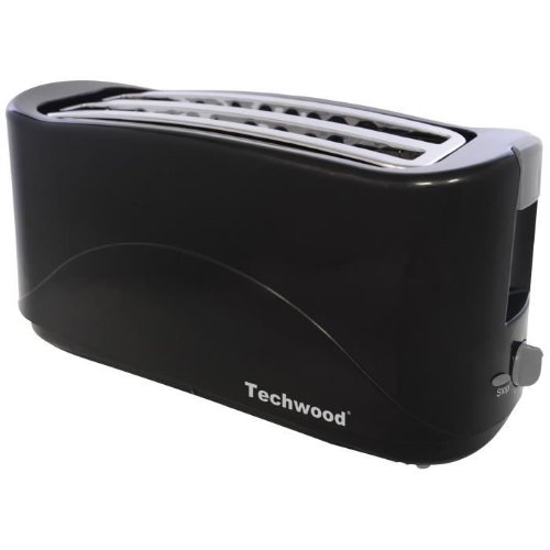 TECHWOOD Grill-Pain Noir Large fentes