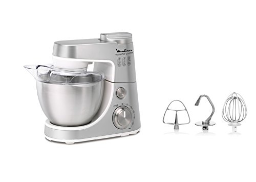 Moulinex QA415DB1 Robot Pâtissier Masterchef Gourmet Gris/Blanc