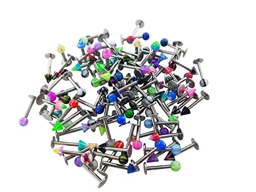 Lot piercing labret lévres tragus pierceur grossiste revendeur - lot de 10 Lot piercing labret lévres tragus pierceur grossiste revendeur - lot de 10