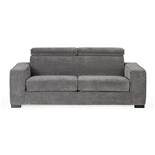 Loula Canapé 3 places convertible gris souris Gris - Alinea x213.0x97. Loula Canapé 3 places convertible gris souris Gris - Alinea x213.0x97.