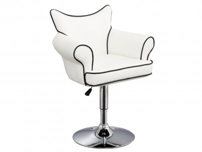 Tabouret de bar AUSTIN - Simili - Blanc Tabouret de bar AUSTIN - Simili - Blanc